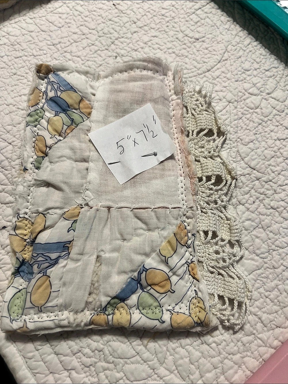 Vintage Quilt Piece Eyeglass Holder